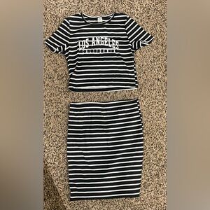 Girls skirt and top set